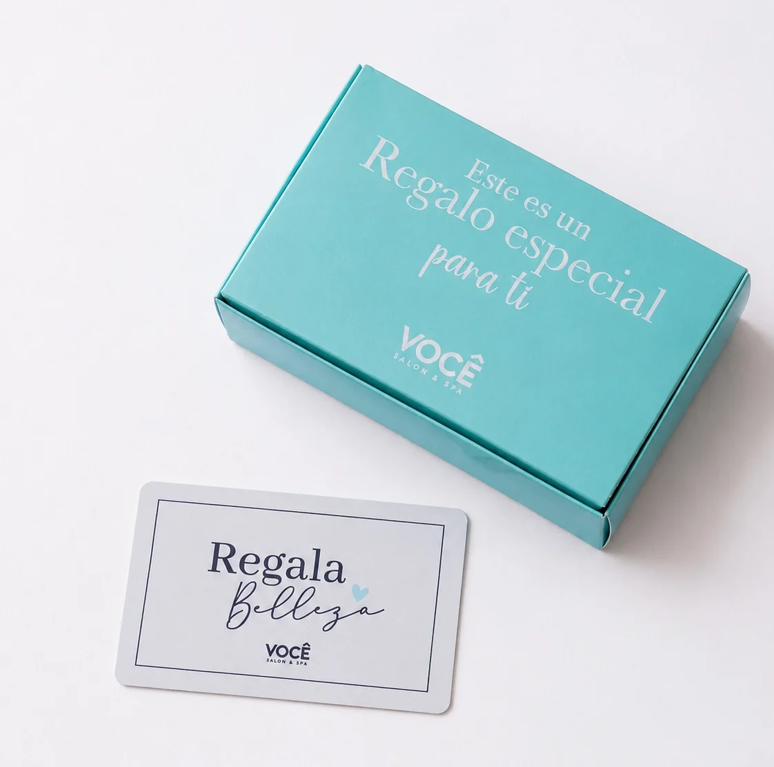 Una Você Gift Card en su empaque